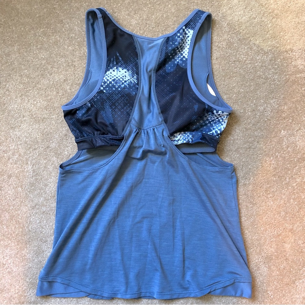 Athleta Supercharged Mesh blue Tank - Picture 3 of 3